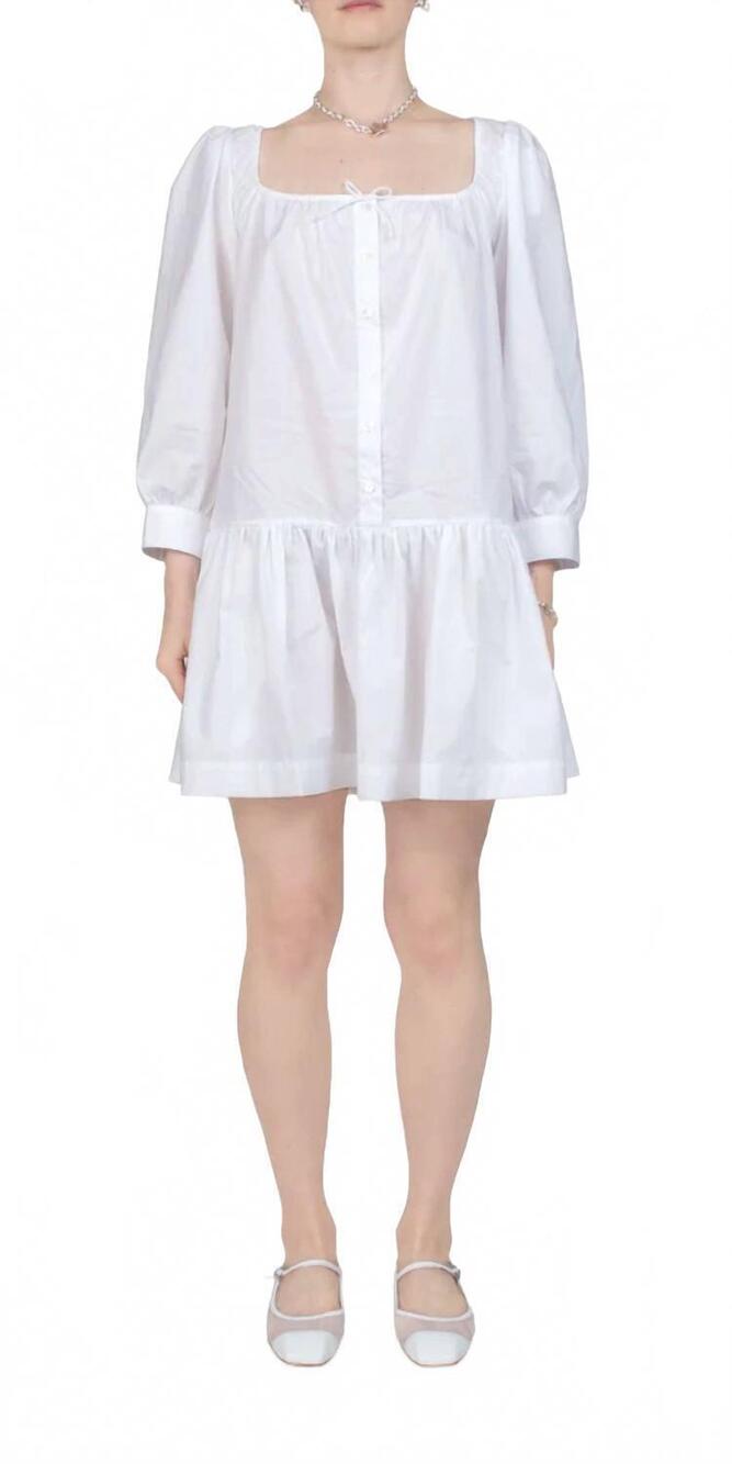 NEW SANDY LIANG delia dress in white